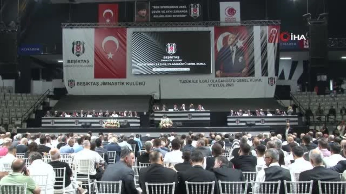 Beşiktaş\'ın Olağanüstü Tüzük Tadil Genel Kurul Toplantısı Başladı