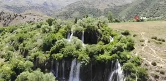 Doğa harikası Girlevik Şelalesi'nde hafta sonu yoğunluğu