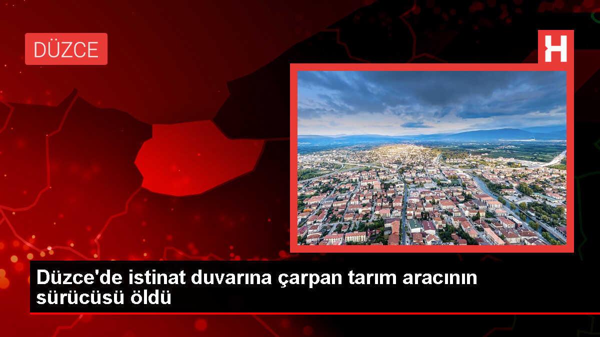 Düzce'de tarım aracı kaza yaptı, 1 kişi hayatını kaybetti