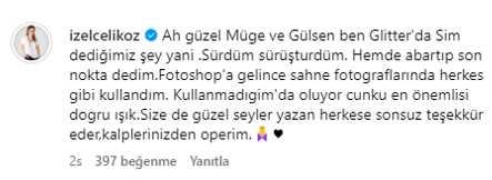 Filtrenin dozunu kaçırıp dillere düşen İzel'e, takipçileri böyle sahip çıktı