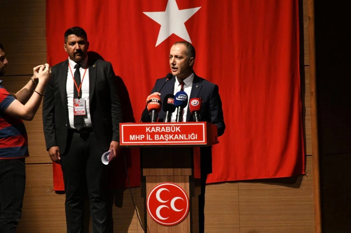 MHP Karabük İl Başkanlığı\'nda Cenk Gedikoğlu seçildi