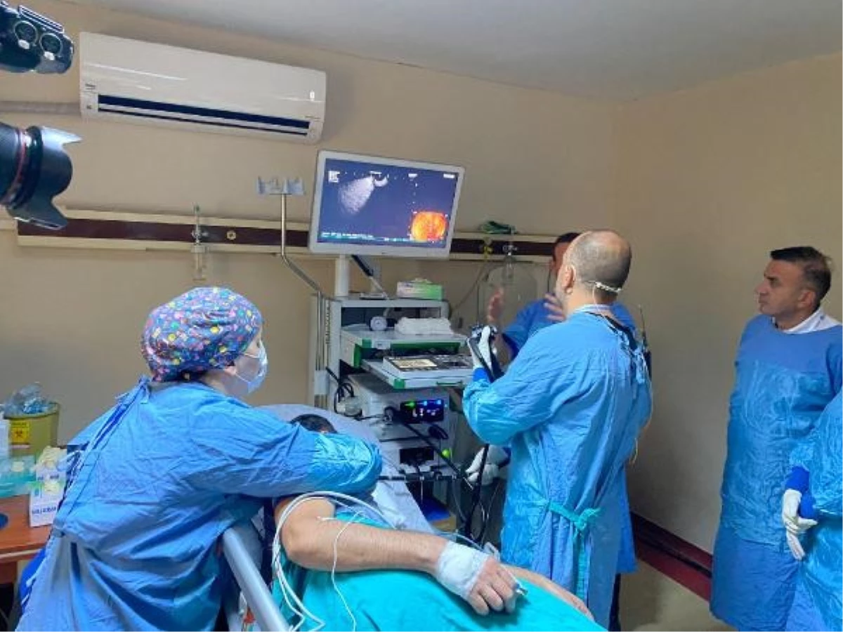 Rize\'de \'endoskopik ultrasonografi cihazı\' eğitimi verilirken hastalara da teşhis koyuldu