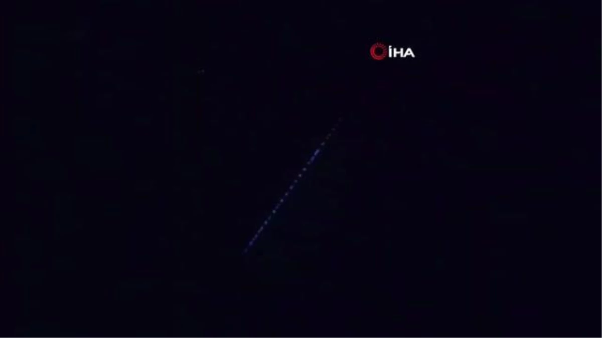 Starlink uyduları Kastamonu semalarında görüldü
