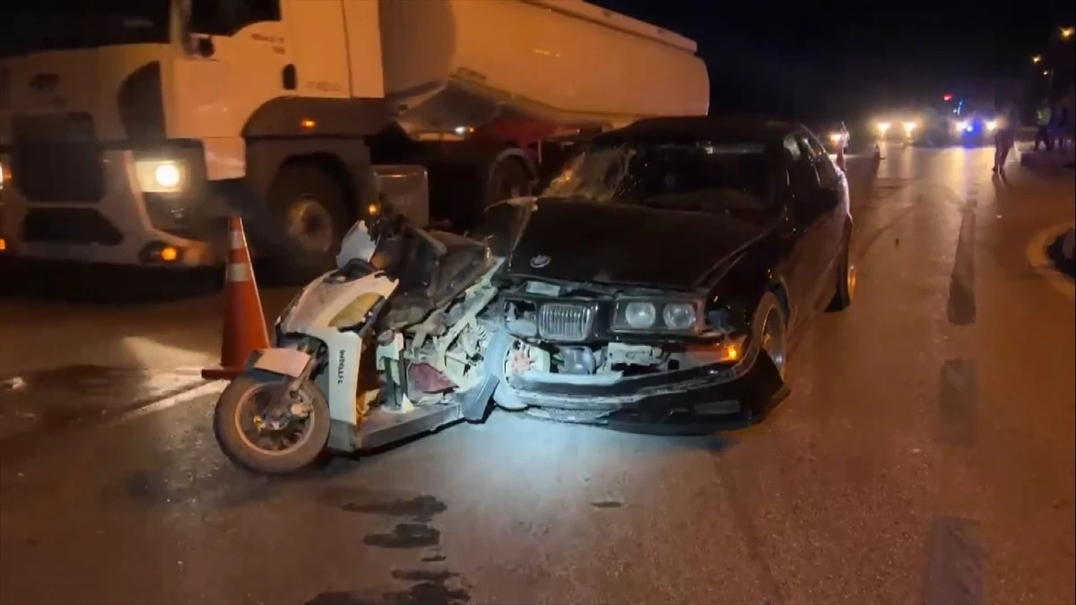 Burdur\'da motosiklet sürücüsü arkadan çarpan otomobilin çarpması sonucu hayatını kaybetti