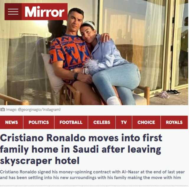 Görüntülerin Ronaldo'nun Suudi Arabistan'daki evini gösterdiği iddiası