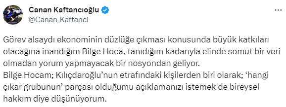 İYİ Partili Bilge Yılmaz'ın Kılıçdaroğlu ve çevresi hakkında söyledikleri, Kaftancıoğlu'nu kızdırdı