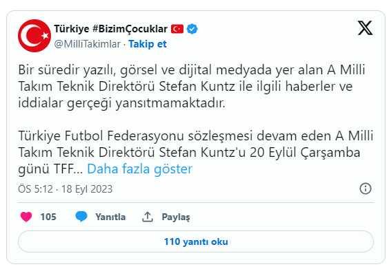 TFF'den Stefan Kuntz açıklaması: Haberler gerçeği yansıtmıyor