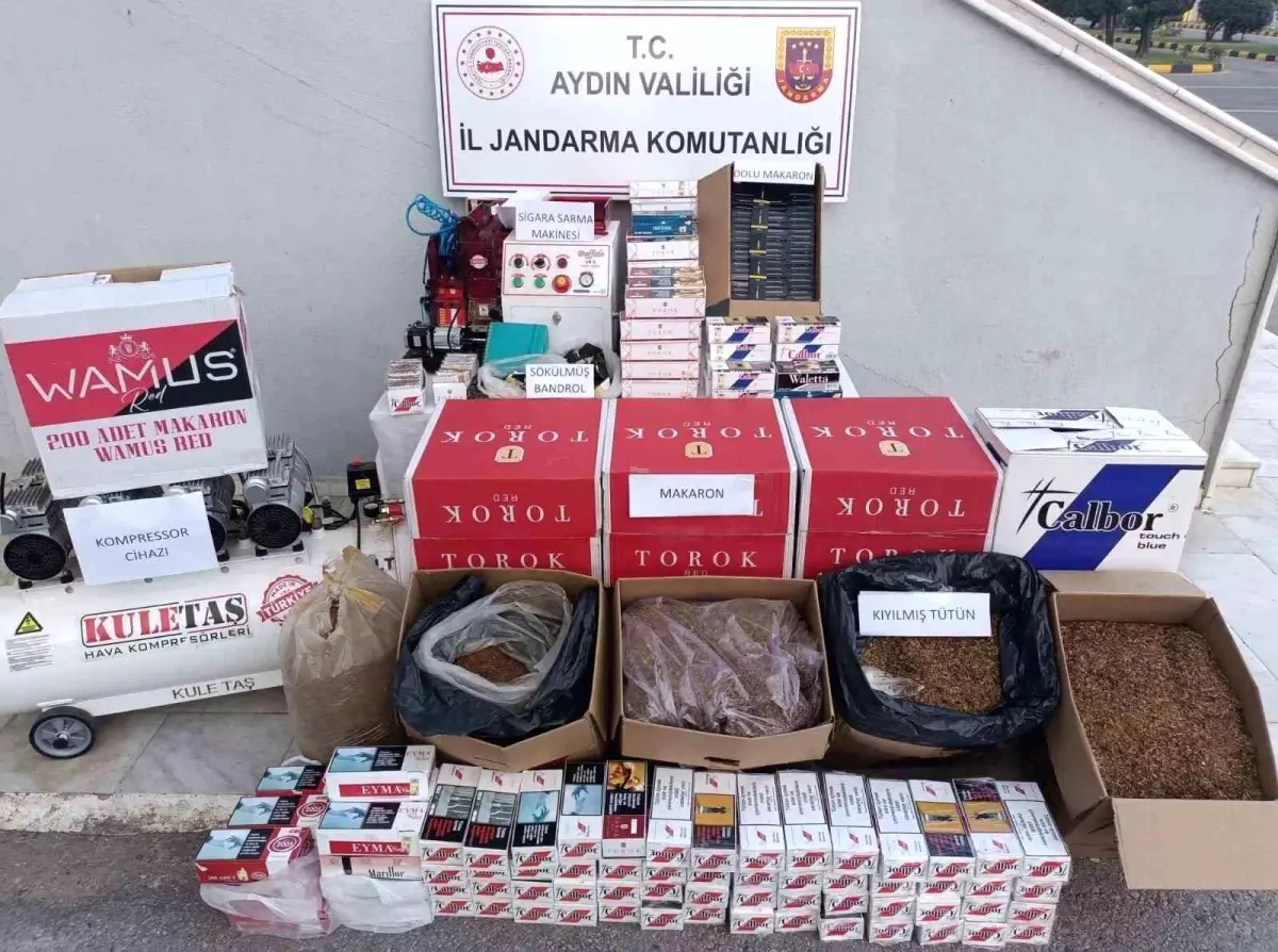 Aydın\'da Kaçak Sigara Operasyonu: 96 Bin 740 Makaron Ele Geçirildi