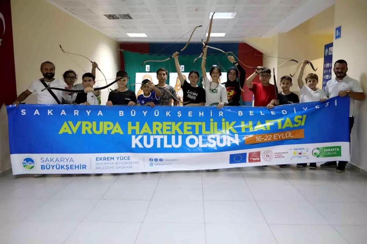Sakarya Büyükşehir Belediyesi Minik Okçularıyla Avrupa Hareketlilik Haftasında Nefes Kesti