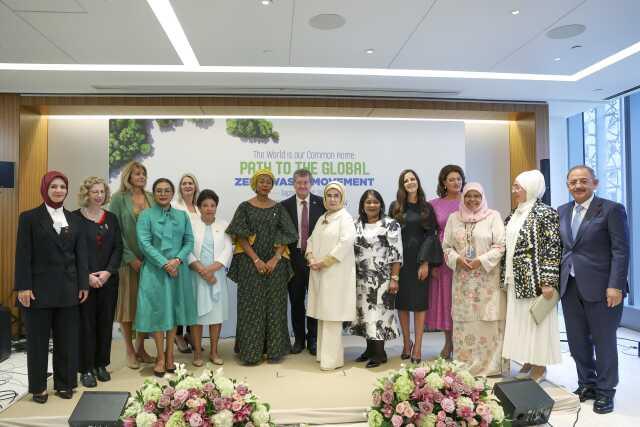 Emine Erdoğan, başkanlığını yaptığı BM Sıfır Atık Danışma Kurulu üyeleriyle bir araya geldi