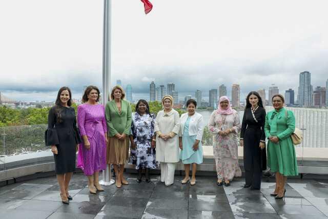 Emine Erdoğan, başkanlığını yaptığı BM Sıfır Atık Danışma Kurulu üyeleriyle bir araya geldi