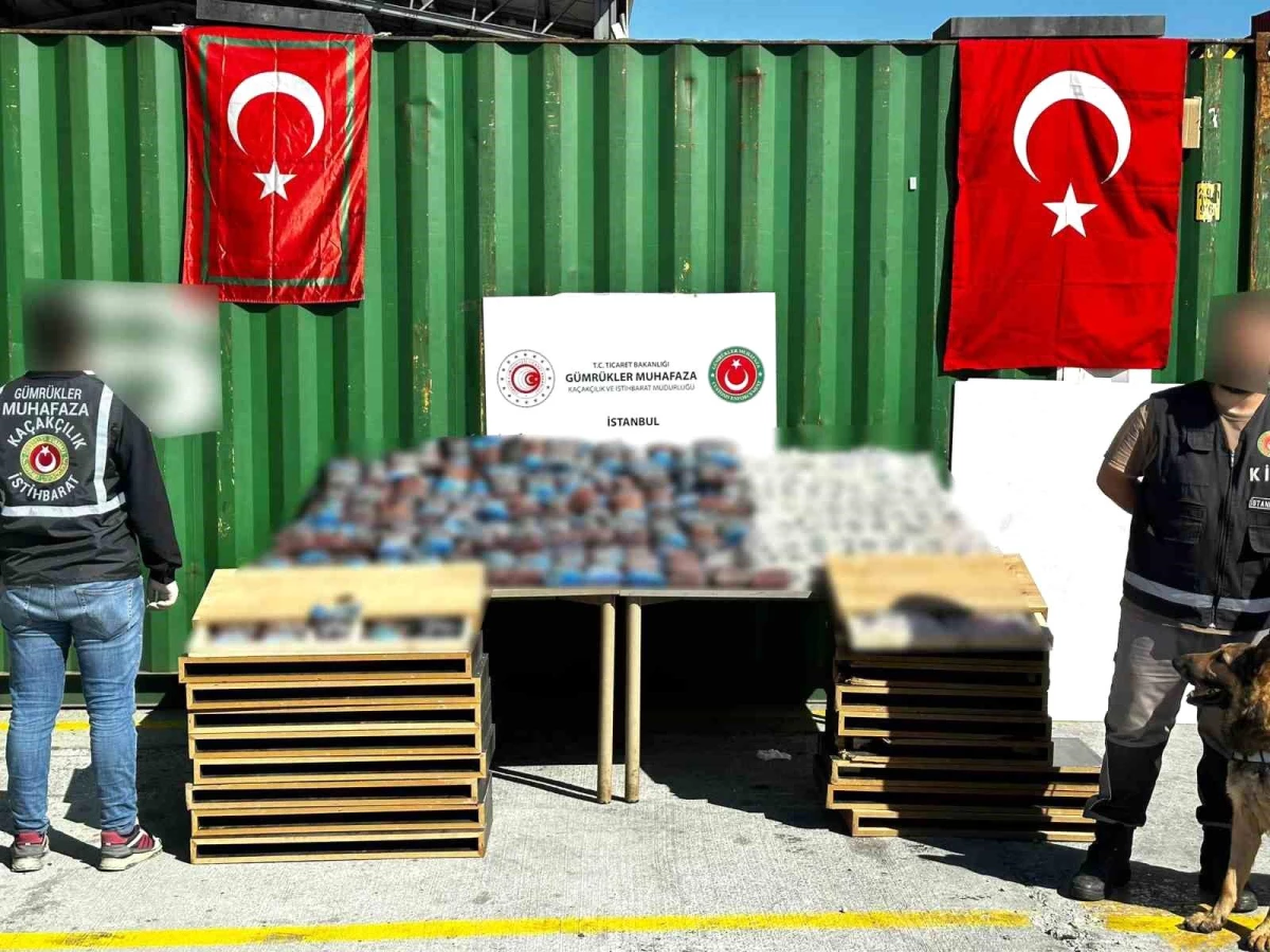 İstanbul Ambarlı Limanında 2 Milyon 400 Bin Adet Captagon Ele Geçirildi