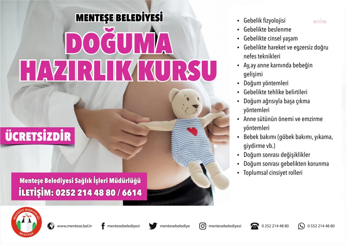 Menteşe Belediyesi\'nden \'Doğuma Hazırlık Kursu\'