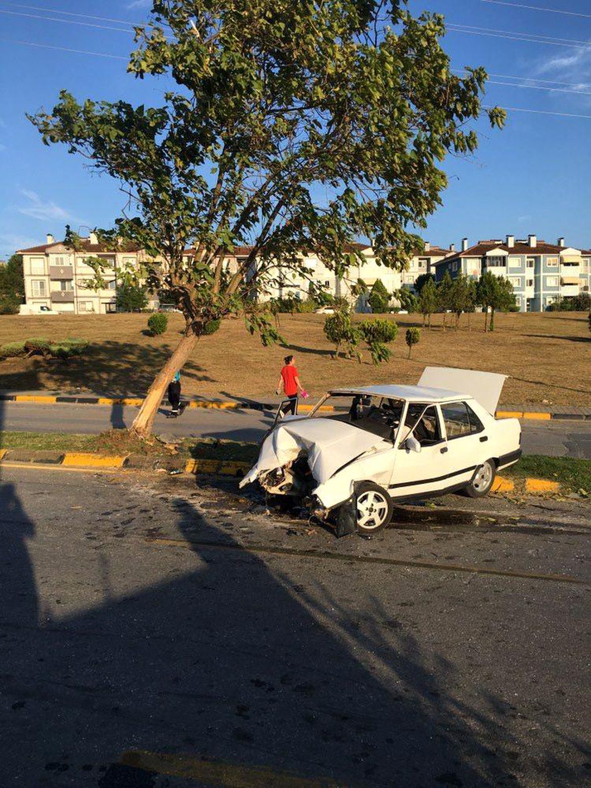 Adapazarı\'nda Kontrolden Çıkan Otomobilin Servis Aracına Çarpması Sonucu Sürücü Hayatını Kaybetti