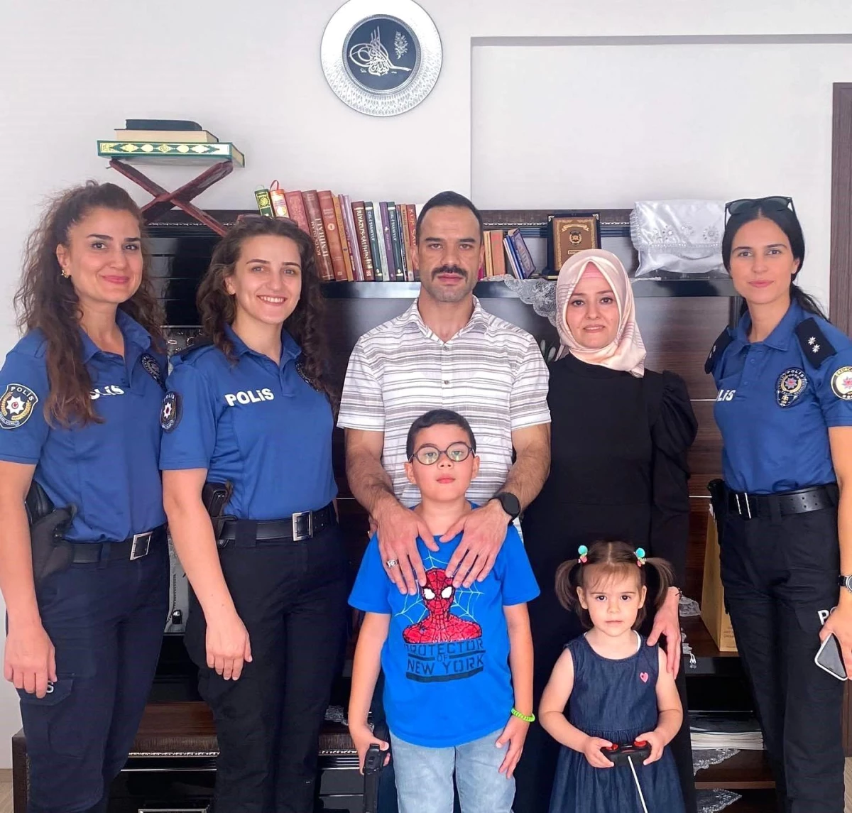 Erzincan Emniyet Müdürlüğü\'nde görevli gazi polisler meslektaşları tarafından ziyaret edildi