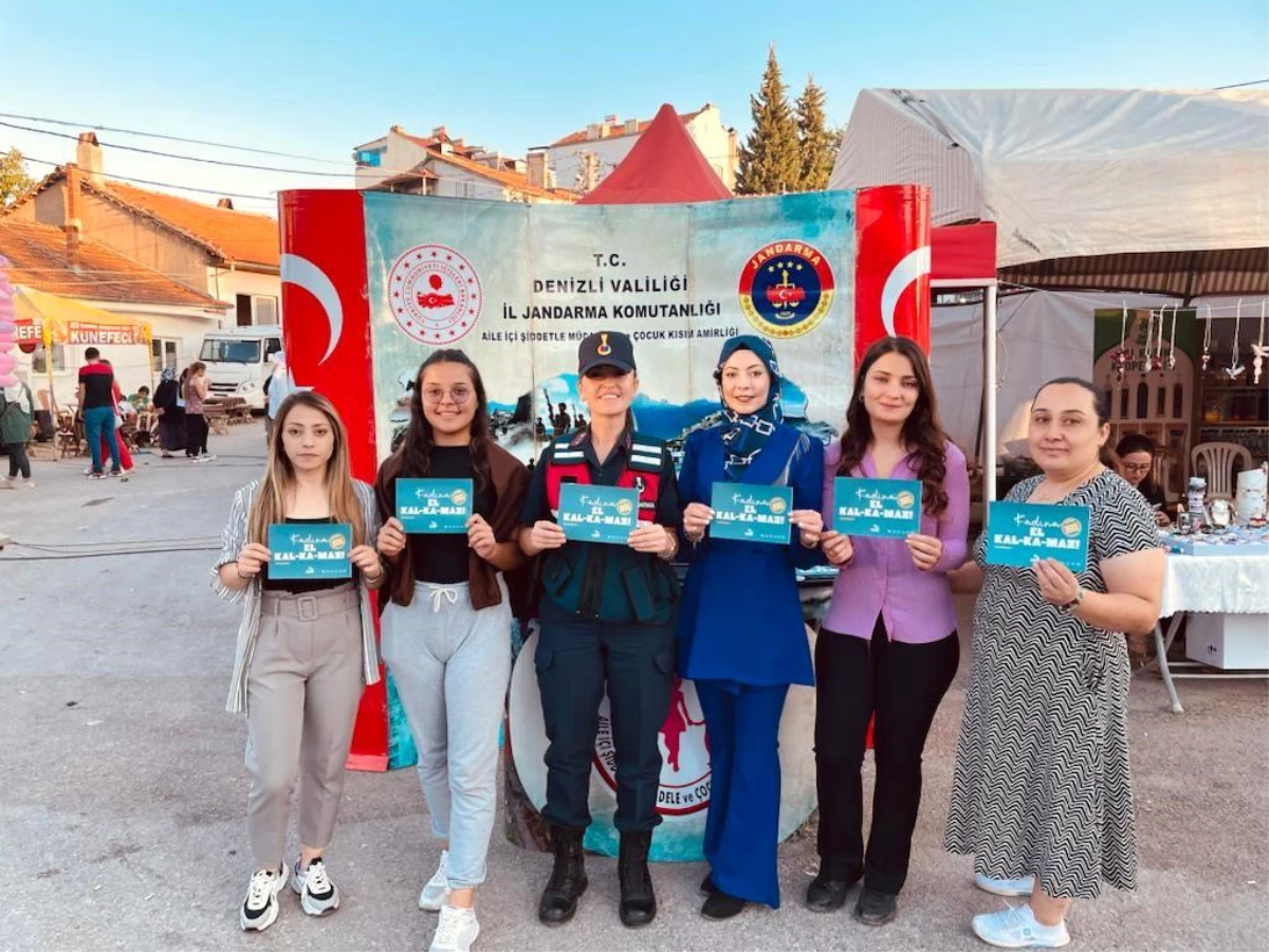 Denizli İl Jandarma Komutanlığı, Çal Bağbozumu Festivali\'nde Kadına Yönelik Şiddete Karşı Bilgilendirme Faaliyeti Gerçekleştirdi