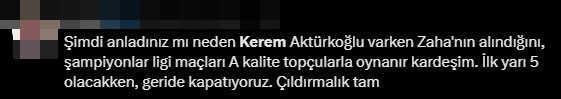 Kaçırdığı goller ortalığı ayağa kaldırdı! Kerem Aktürkoğlu'na tepkiler çığ gibi
