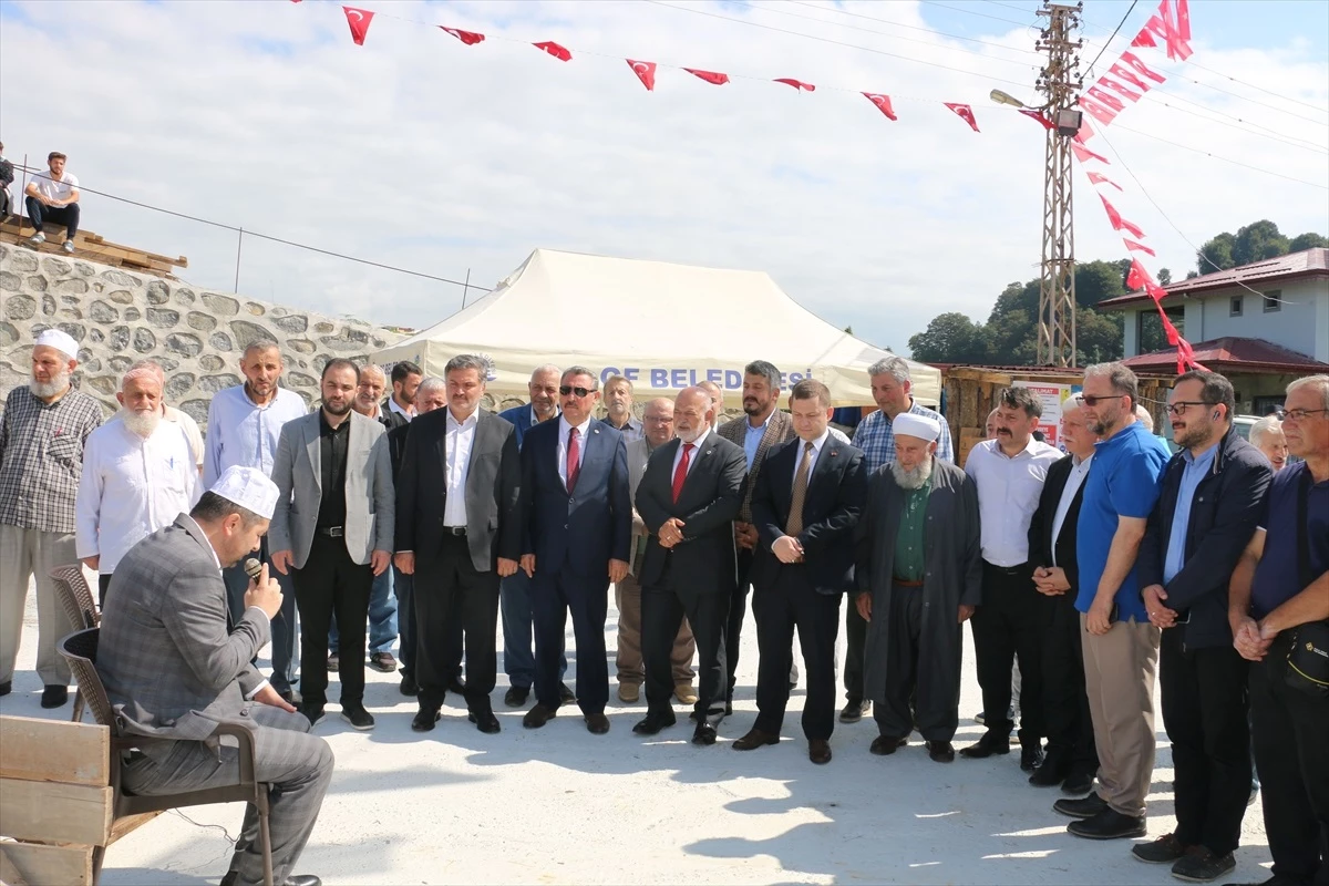 Trabzon Of ilçesinde cami temeli atıldı