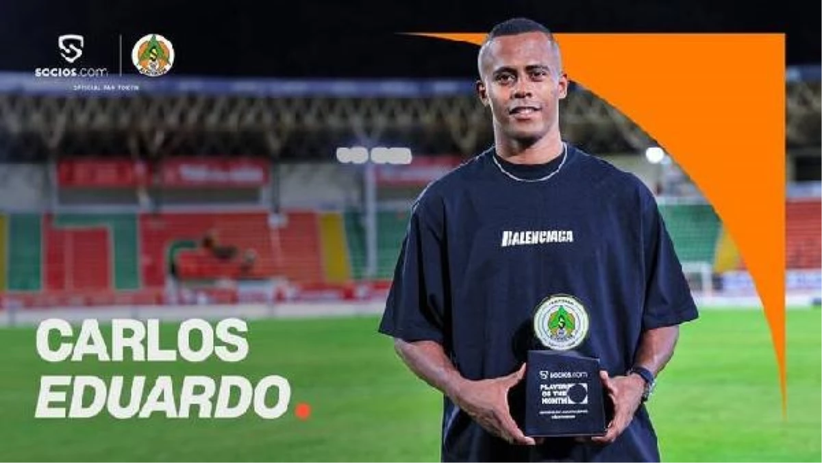 Corendon Alanyaspor\'un en iyi performans sergileyen oyuncusu Carlos Eduardo seçildi