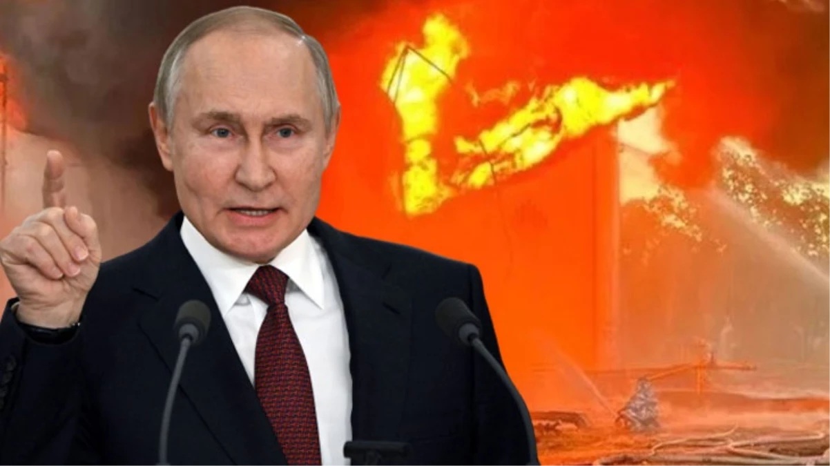 Ukrayna ordusu Putin\'in yazlık sarayını hedef aldı, kent siyah dumanla kaplandı