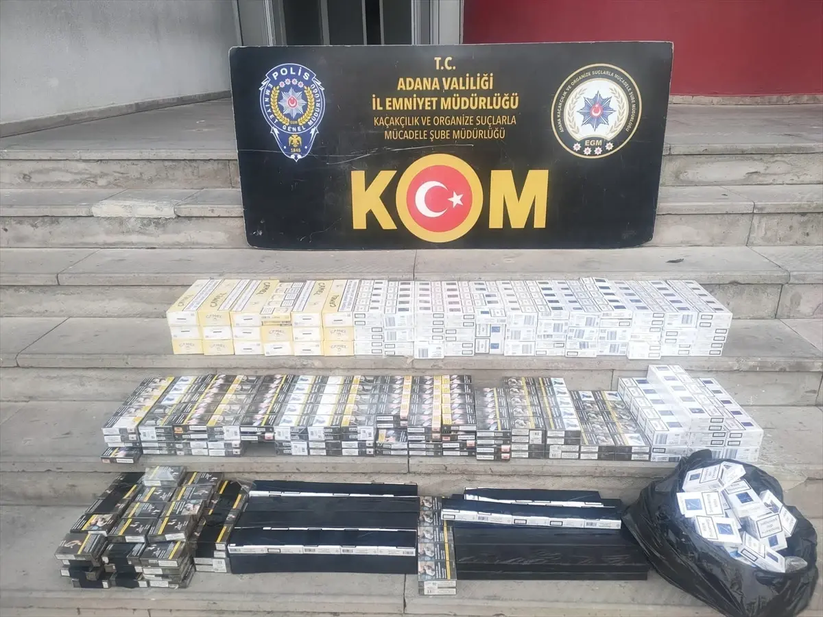 Adana\'da Tütün ve Elektronik Eşya Kaçakçılığı Operasyonu: 15 Şüpheli Yakalandı