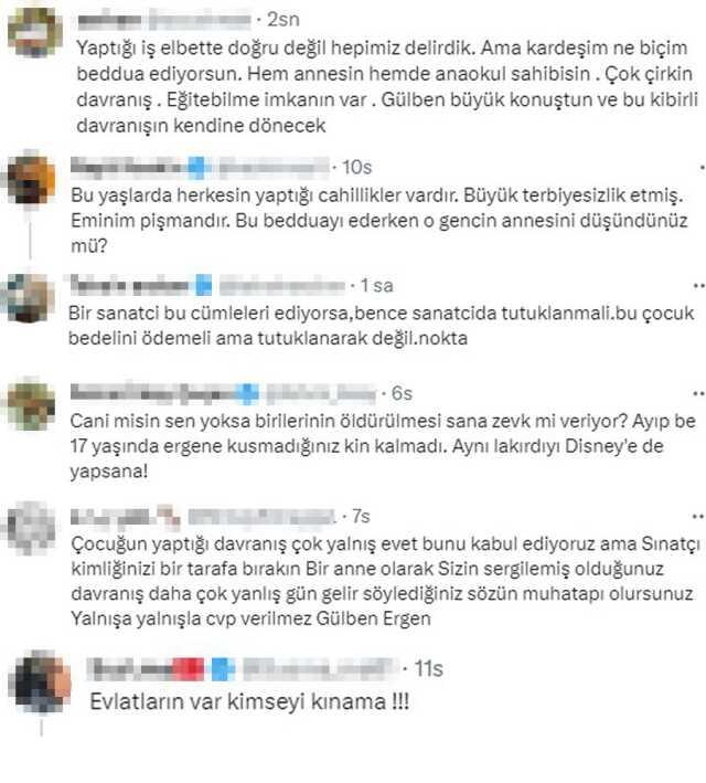 Atatürk'ün fotoğrafına müstehcen hareketler yapan çocuğa beddua eden Gülben Ergen, tepki çekti