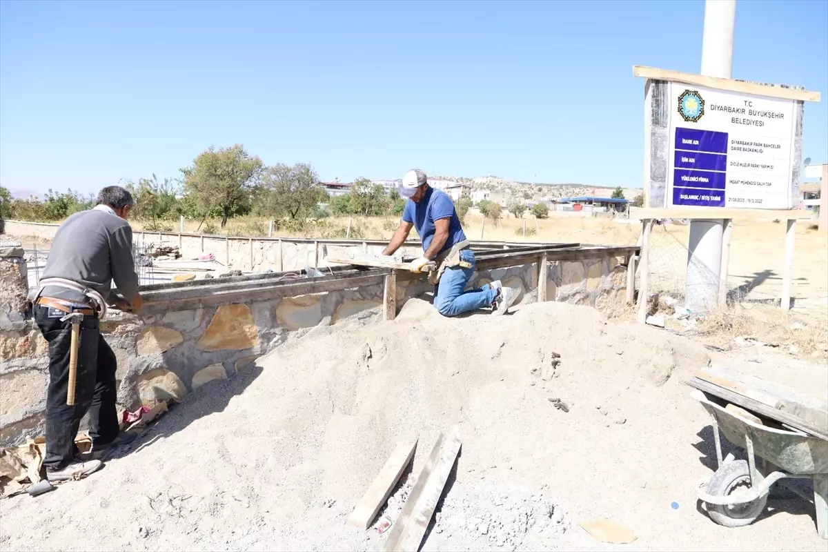 Diyarbakır Dicle Huzurparkı\'nda Çalışmalar Başladı