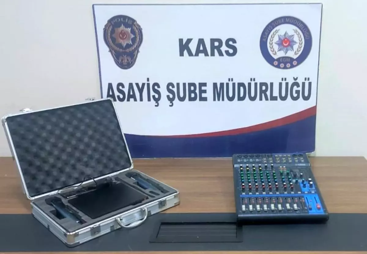 Kars\'ta park halindeki araçtan 30 bin lira değerindeki ses sistemleri çalındı