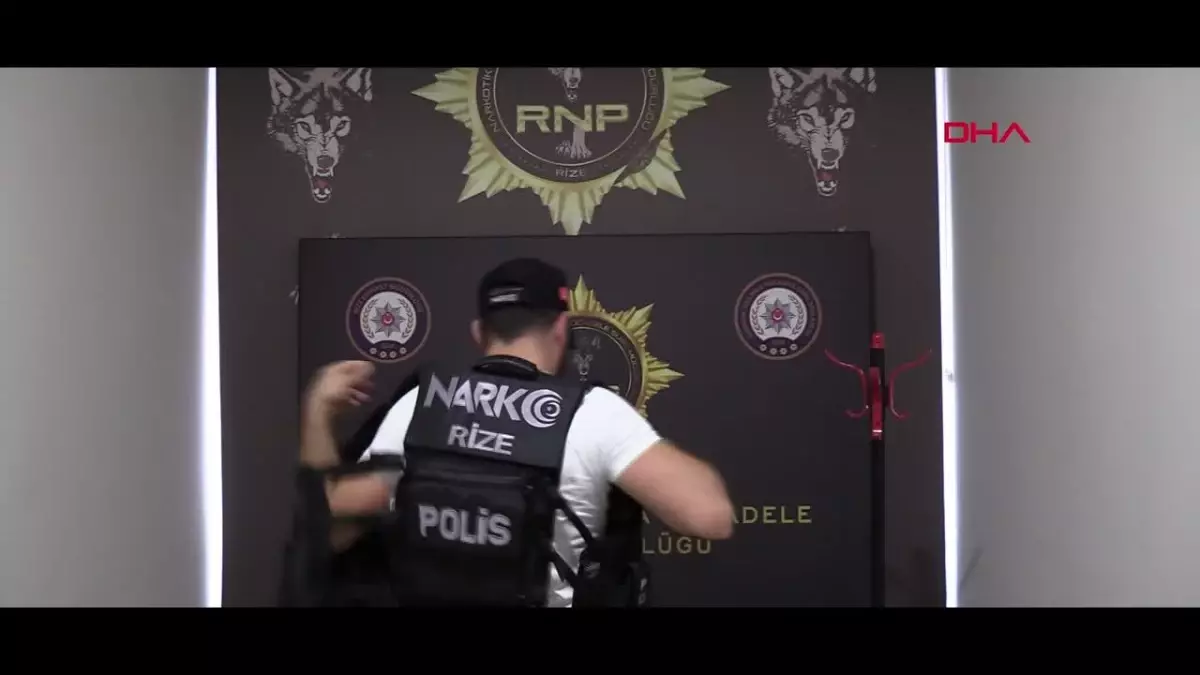 Rize'de Uyuşturucu Operasyonu: 8 Tutuklama