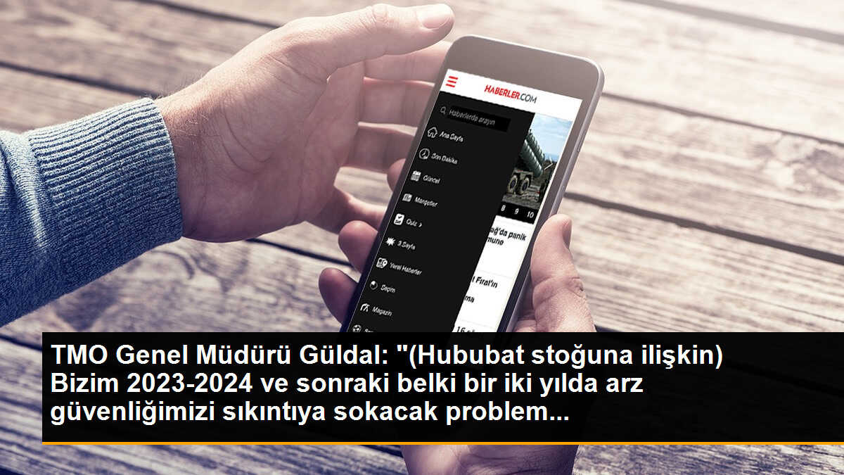 TMO Genel Müdürü Güldal: "(Hububat stoğuna ilişkin) Bizim 2023-2024 ve sonraki belki bir iki yılda arz güvenliğimizi sıkıntıya sokacak problem...