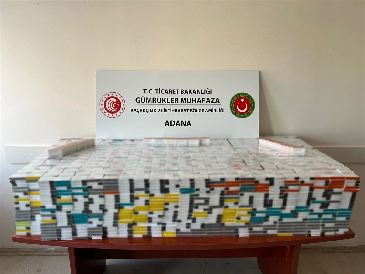 Adana Havalimanı\'nda 7 Bin 500 Paket Elektronik Sigara Tütünü Ele Geçirildi