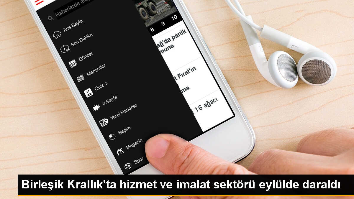 Birleşik Krallık\'ta Hizmet ve İmalat Sektörleri Daraldı