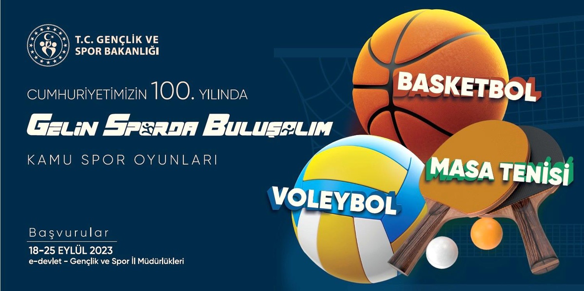 Türkiye Cumhuriyeti\'nin 100. Yılında Kamu Spor Oyunları Düzenlenecek