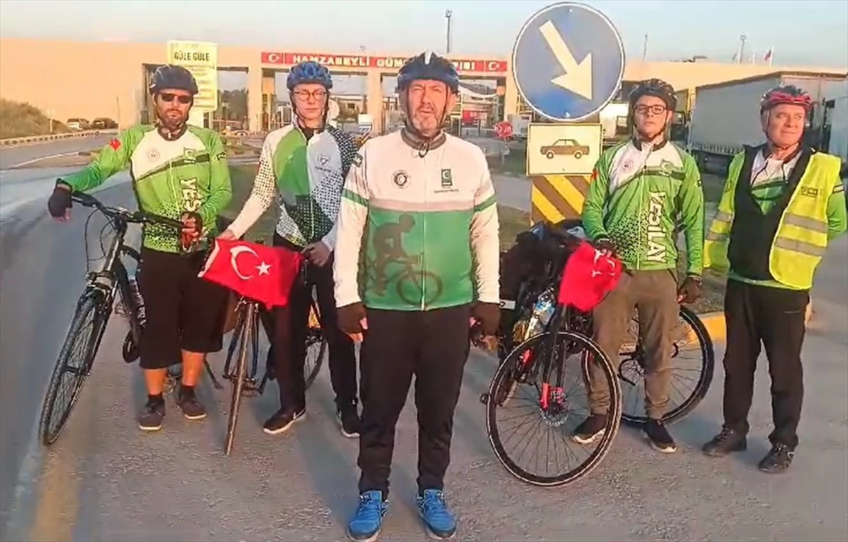 Edirne Yeşilay Spor Kulübü Bisiklet Topluluğu Bağımlılıkla Mücadele Turuna Başladı