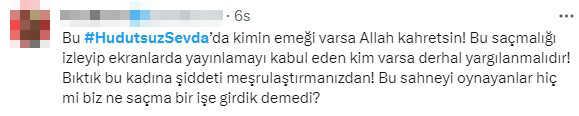 Hudutsuz Sevda dizisindeki kadına şiddet ve tecavüz sahneleriyle izleyicileri ayaklandırdı