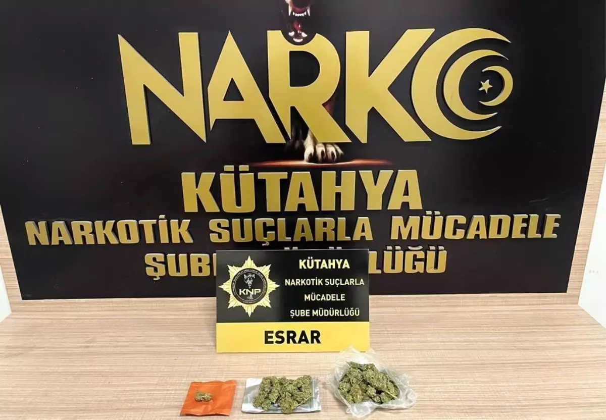 Kütahya\'da 36,72 Gram Esrar Ele Geçirildi