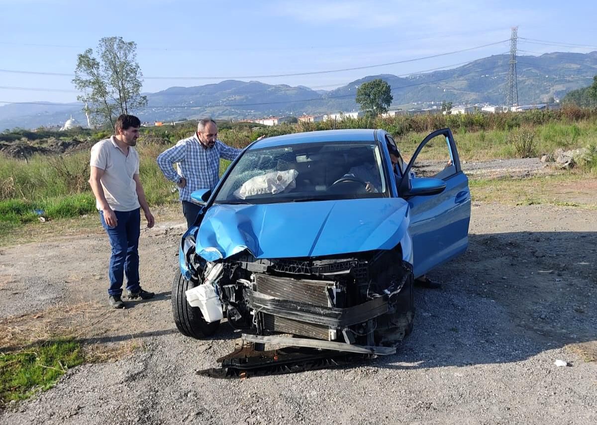 Samsun\'da trafik kazasında 1 kişi yaralandı