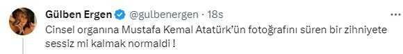 Sevda Türküsev, Atatürk'e saygısızlık yapan öğrenciye beddua eden Gülben Ergen'e tepki gösterince cevap gecikmedi