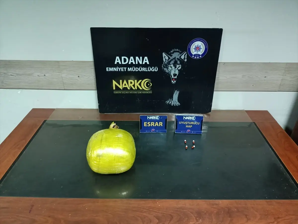 Adana\'da yolcu otobüsünde uyuşturucu operasyonu: 2 tutuklama