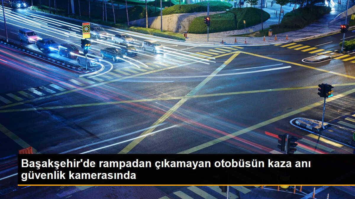 Başakşehir\'de rampadan çıkamayan otobüs devrildi, 5 kişi yaralandı
