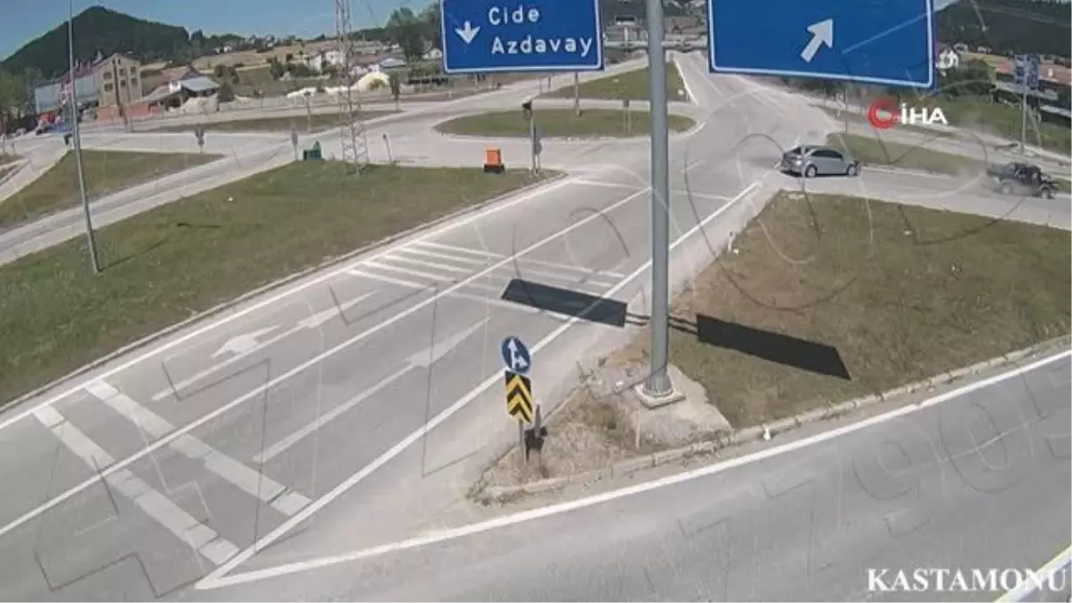 Kastamonu\'da trafik kazaları kamerada