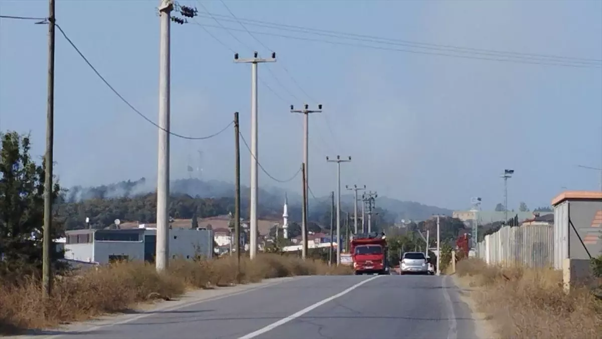 Gebze\'deki Ormanlık Alanda Yangına Havadan ve Karadan Müdahale