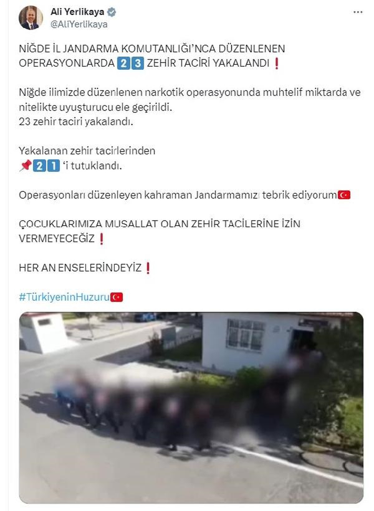 Niğde\'de Uyuşturucu Operasyonunda 23 Şüpheli Yakalandı