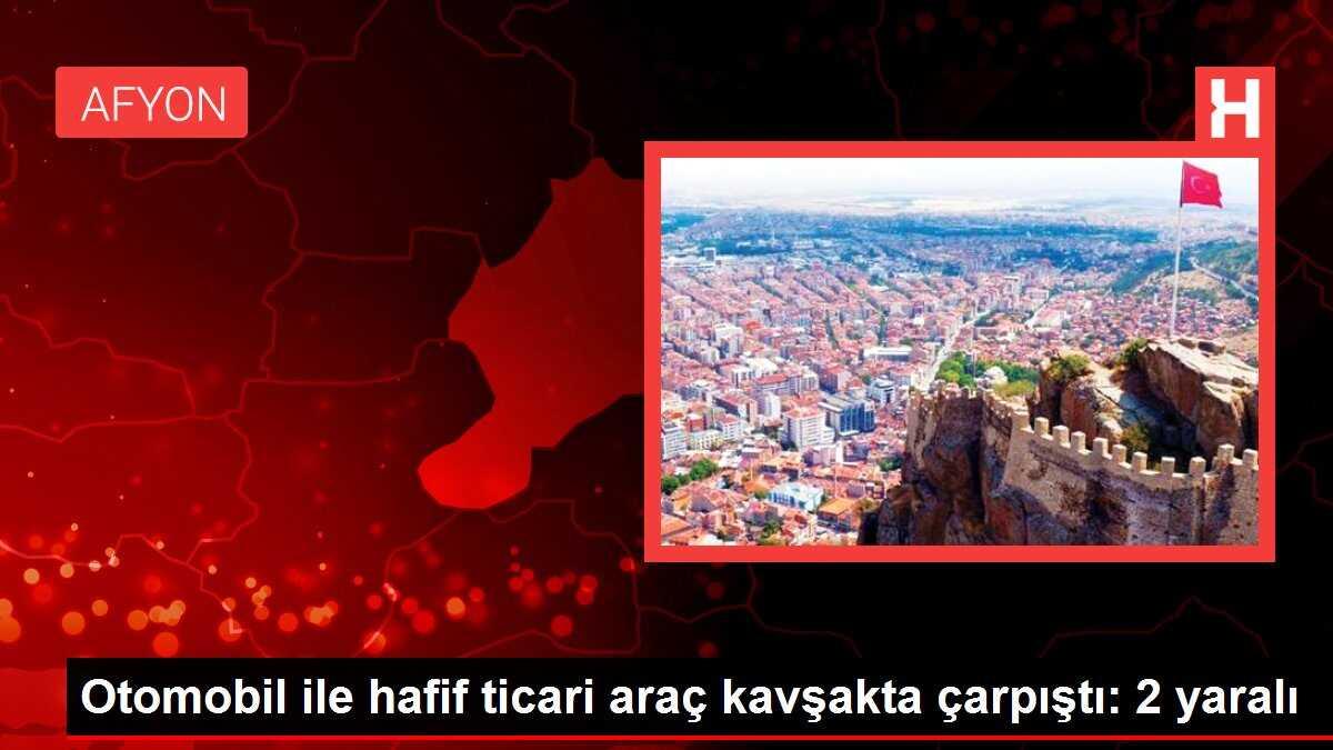 Otomobil ile hafif ticari araç kavşakta çarpıştı: 2 yaralı