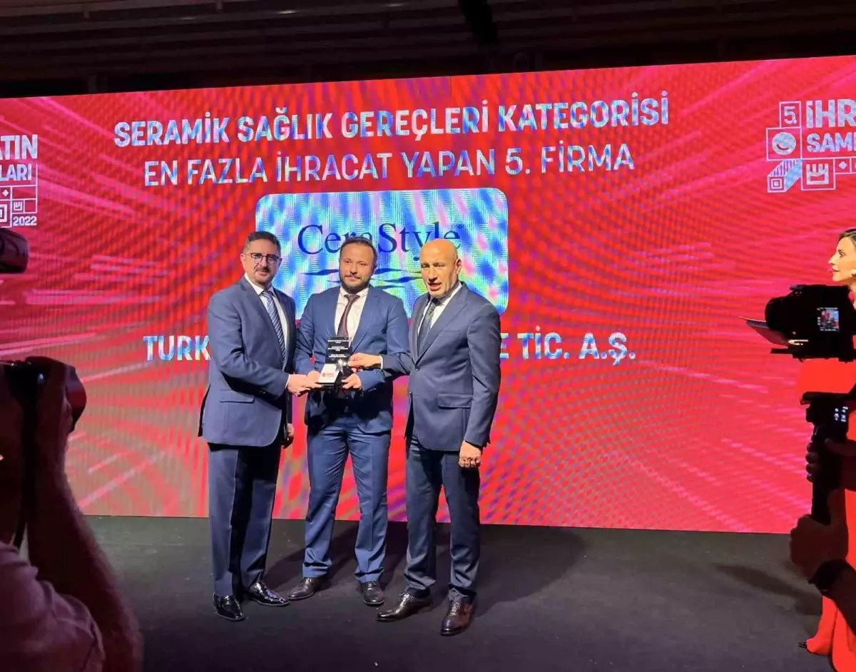 Turkuaz Seramik, Seramik Sağlık Gereçleri kategorisinde ihracatta 5. firma oldu