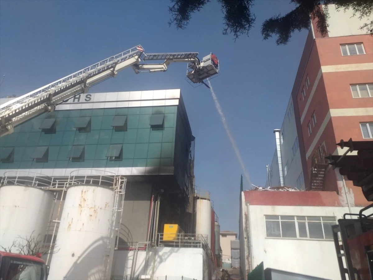 Tuzla\'da Endüstriyel Yağ Fabrikasında Yangın Çıktı