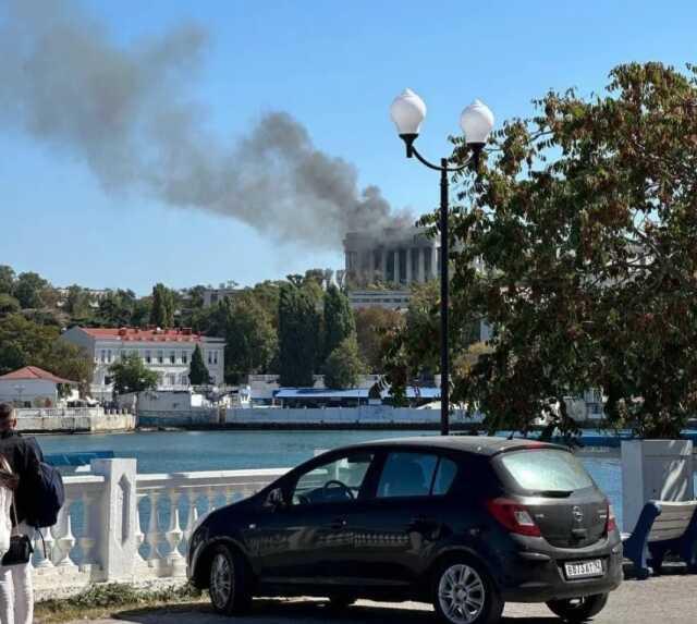 Ukrayna'nın Rus Karadeniz Filo Karargahına 9 komutanın öldüğü saldırının görüntüleri ortaya çıktı