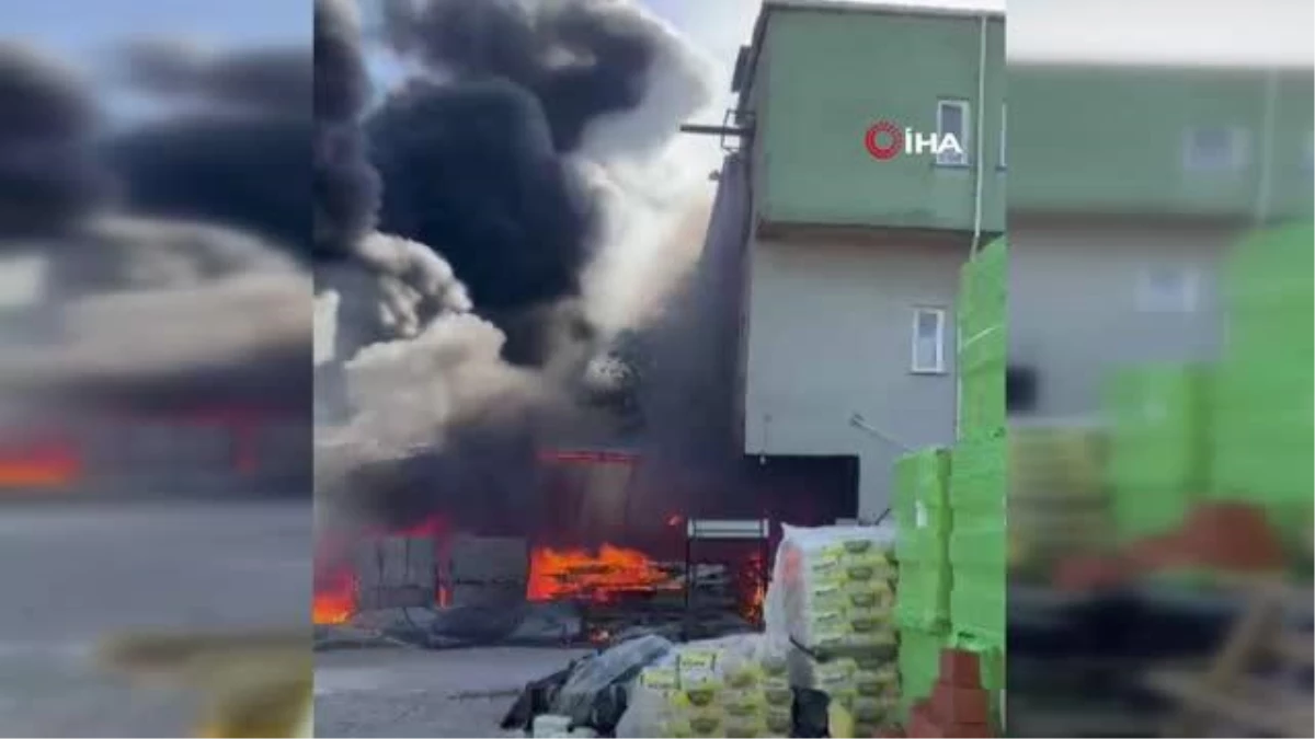 Arnavutköy\'de bir iş yerinin deposunda yangın çıktı