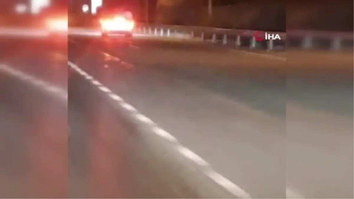 Asker konvoyunda makas atarak trafiği tehlikeye attılar