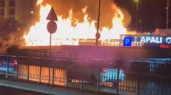 Beyoğlu Evlendirme Dairesi'nin Bahçesinde Yangın Çıktı